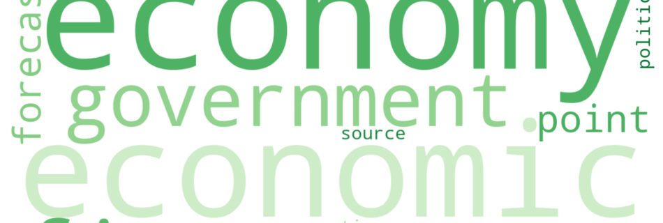 Word cloud of the most discussed Politics terms this week